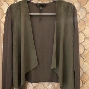 INC International Concepts Faux Suede Cardigan